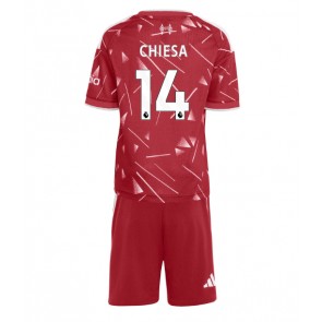 Liverpool Federico Chiesa #14 Hjemmebanetrøje Børn 2026-27 Kortærmet (+ Korte bukser)